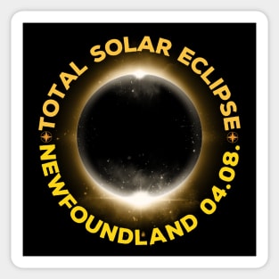 Total Solar Eclipse 2024 Newfoundland, Canada Sticker